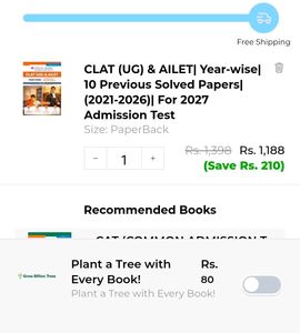 CLAT (UG) &amp; AILET YEAR-WISE10 PREVIOUS SOLVED Pape