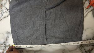 Classic Grey Wool Blend Trousers