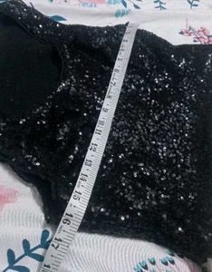 Sparkly Sequin Black &amp; White Dress