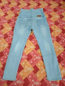 High Waisted Light Wash Skinny Jeans