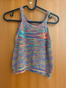 Colorful Knit Tank Top