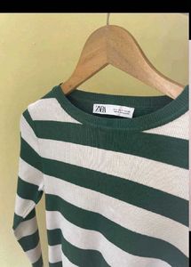 Zara Striped Cropped Top ⭐️ size :S