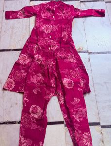 Kurta Palazzo Set-Rose