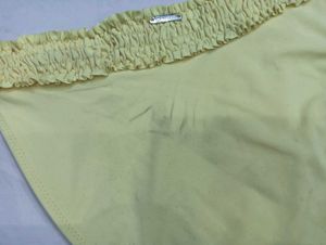 Yellow Smocked Bikini Bottom 💚
