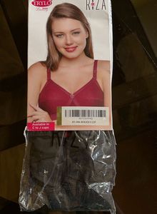 RIZA Comfortable Black Bra | Size 38 C