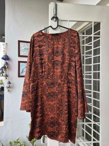 Boho Bell Sleeve Mini Dress