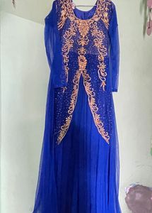Royal Blue Embellished Gown