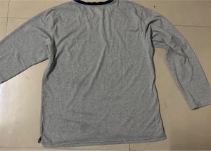 Men's Grey Long Sleeve T-Shirt