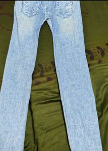 Sparkling Blue Denim Jeans