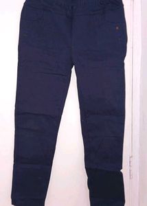 Stylish Navy Blue Casual Pants