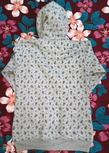 Patterned Zip-Up Hoodie
