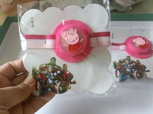 Peppa Pig & Unicorn Rakhi set of 2 pc