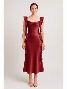 LITTLEBOX Elegant Ruffle Trim Dress