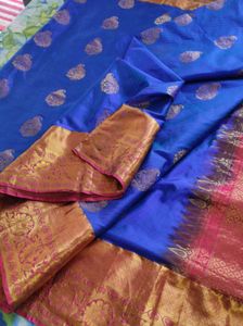 Beautiful Blue &amp; Pink Saree