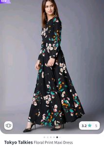 Tokio Talkies Black Maxi Dress New