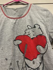 Grey Winnie The Pooh T-Shirt