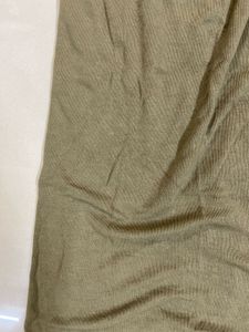Olive Green Slit Skirt