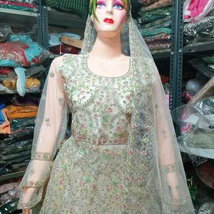 Heavy Embroidery Work Pakistani Dress