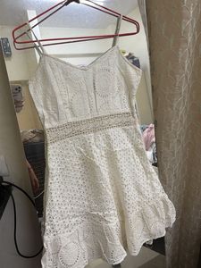 Elegant White Eyelet Sundress for breezy summers