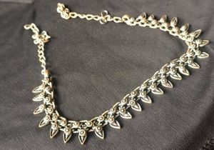 Traditional Oxidized Silver Anklets