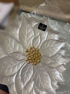 Vintage Flower fruit Holder,  Trinket Metal Dish
