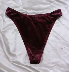 Velvet Thong Panty