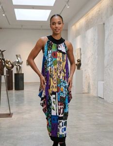 multicolored  stretchable dress