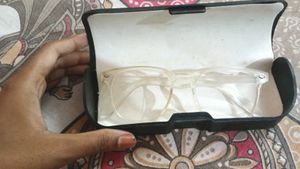 Clear Frame Glasses with Case