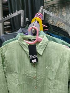 Zara Green Shirt