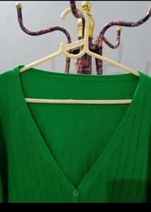 V-Neck Button-Up Cardigan