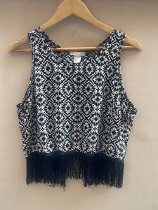 Boho Fringe Crop Top