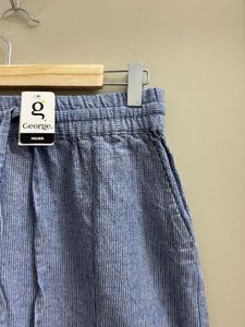 Blue Striped Mini Skirt