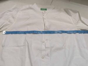 Classic White Button-Up Shirt