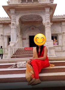 Red Slevless Kurta