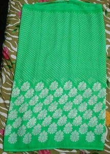 Green Synthetic Daily Wear Saree