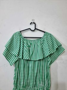 Green Gingham Maxi Dress (Imported 🇰🇷)