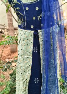 Embroidered Kurta Set with Dupatta