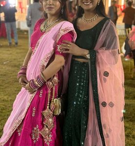 Elegant Green Sequin Lehenga