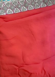 Pure Georgette Multishade Saree Upada Silk Blouse
