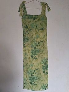 Green Floral Kurta