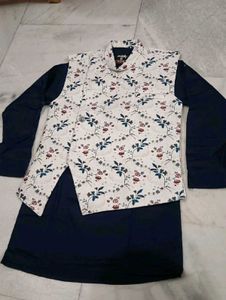 Boys Ethnic Kurta Set with Nehru Jacket
