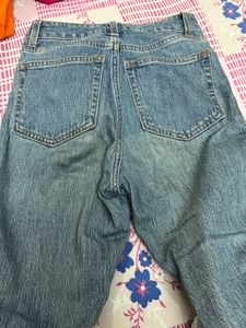 H&amp;M Blue Denim Straight  fit Jeans