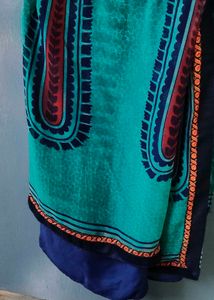 Vibrant Paisley Print Saree