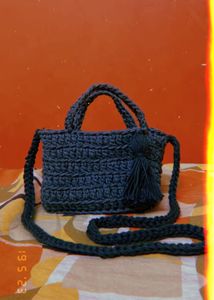 mini handmade tote bag