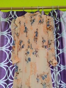 Women peach dress 👗
