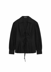 Zara tie front shirt