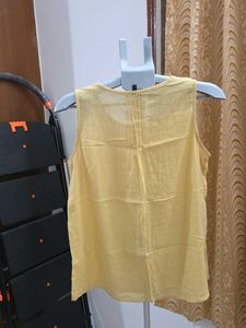 Benetton Yellow Sleeveless Top