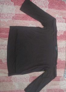 Dark Brown Long-Sleeve Top