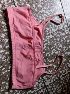 Pink Sports Bra