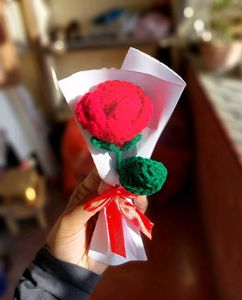 Handmade Knitted Rose Bouquet